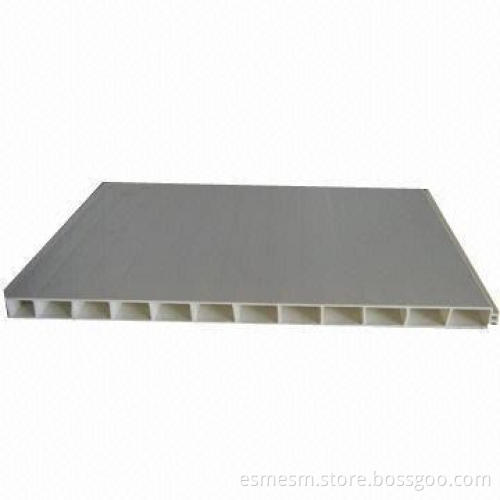 Plastic extrusion cover, made of PVC, UV- and pressure-resistant
